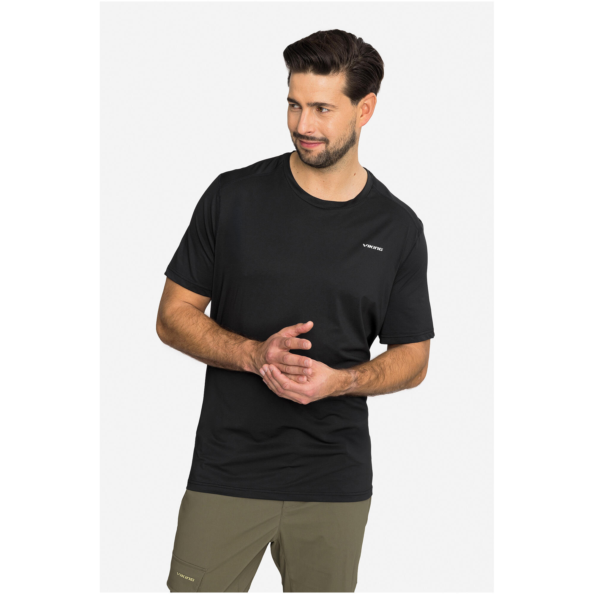 T-shirt męski VIKING Tover Man Polartec czarny 5/7