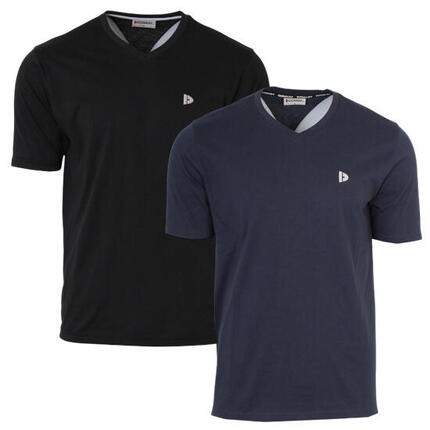 T-shirt homme Berno col V 100 % coton