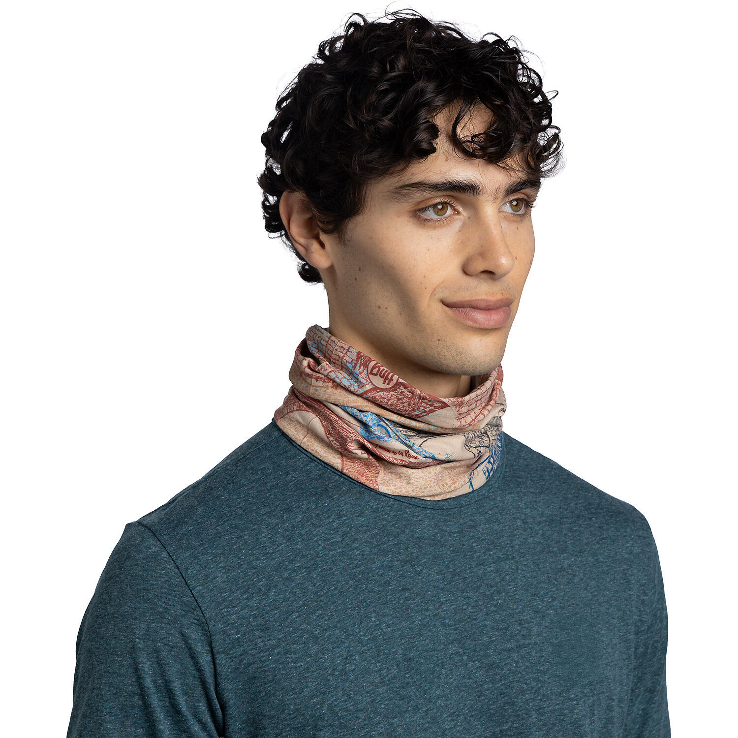 Braga de cuello CoolNet UV® Unisex Buff Blanco 3/7