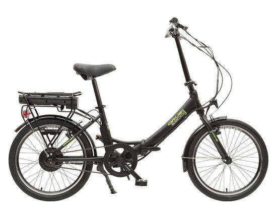 Orus E2100, vouwbare e-bike, 1 versnelling, 20 inch, zwart