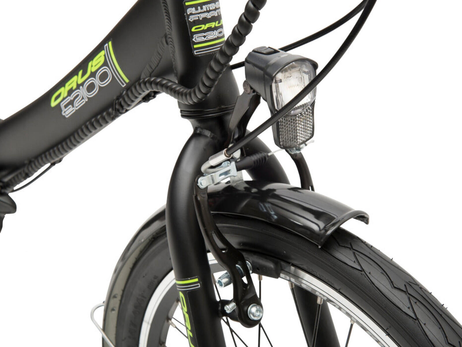 Orus E2100, vouwbare e-bike, 1 versnelling, 20 inch, zwart 4/5