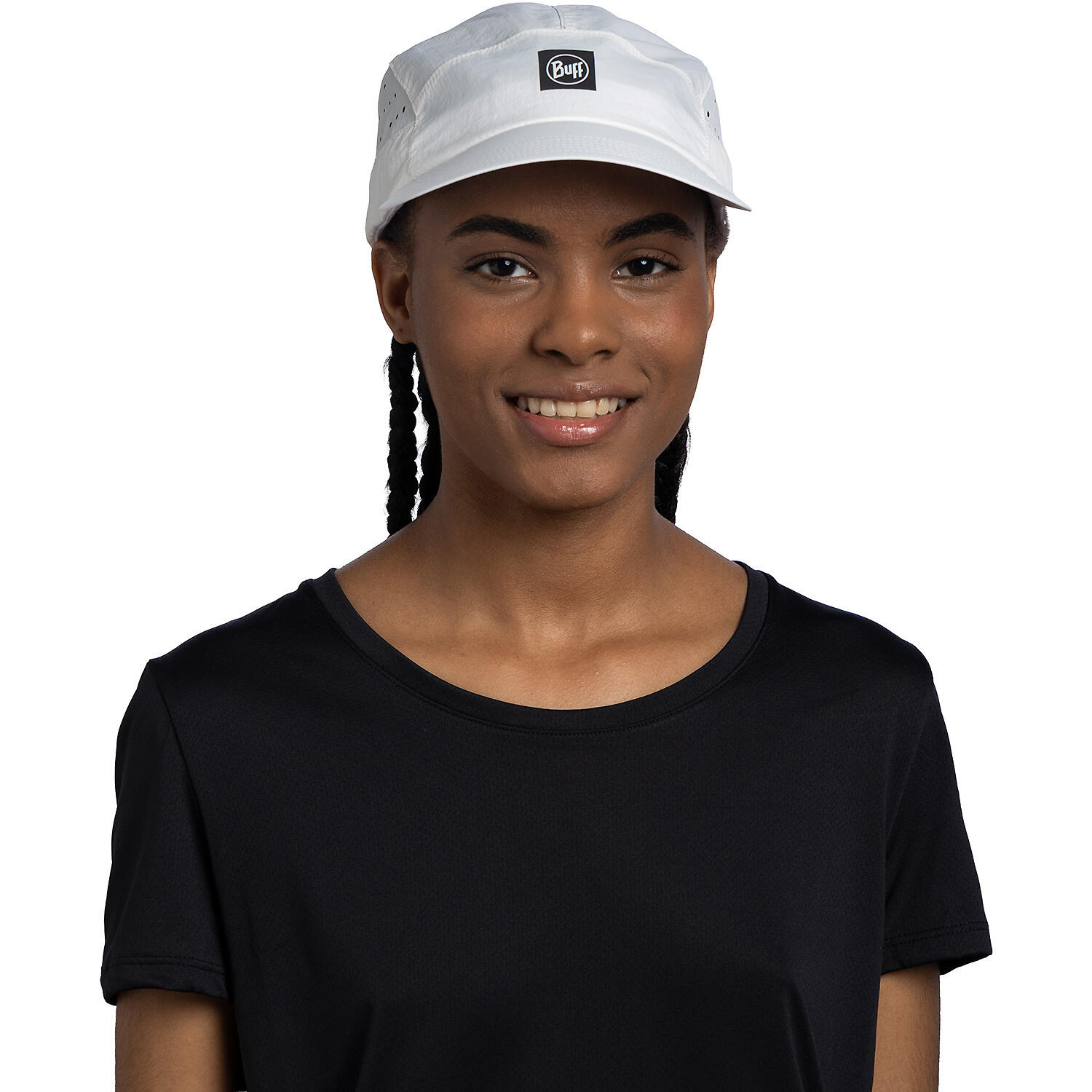 Czapka z daszkiem BUFF SPEED CAP SOLID WHITE S/M 3/7