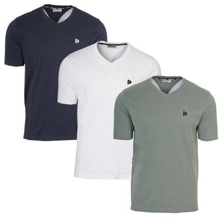 T-shirt homme Berno col V 100 % coton