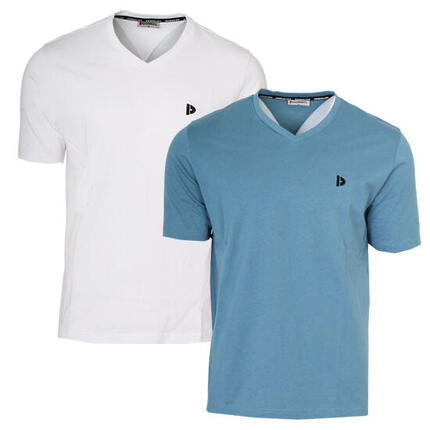 T-shirt homme Berno col V 100 % coton