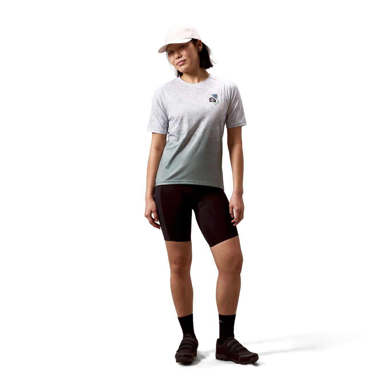 Maglia a maniche corte Endura Singletrack Print blu da donna 3/7