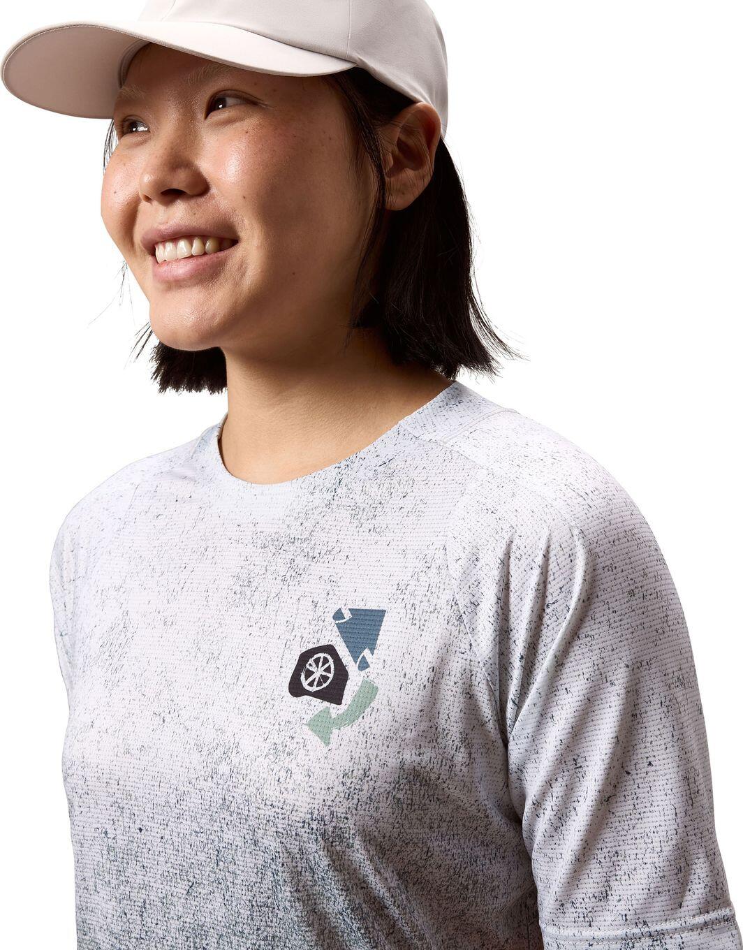 Maglia a maniche corte Endura Singletrack Print blu da donna 5/7