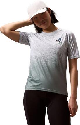 Endura Singletrack Print Kurzarm-Trikot Blau für Damen
