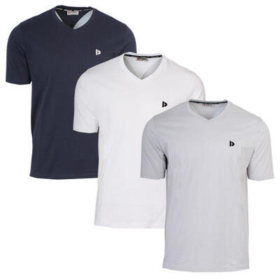 Heren t-shirt berno v-neck hals 100% katoen