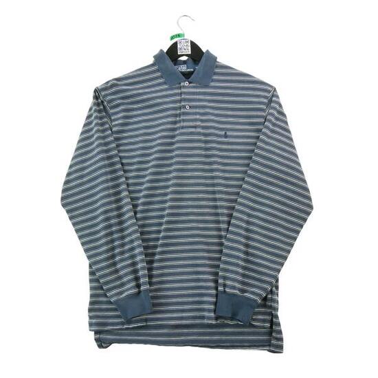 Seconde vie - Polo manches longues Homme Gris - Très bon état