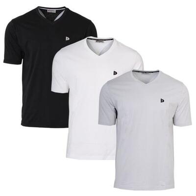 Heren t-shirt berno v-neck hals 100% katoen