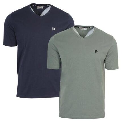 T-shirt homme Berno col V 100 % coton