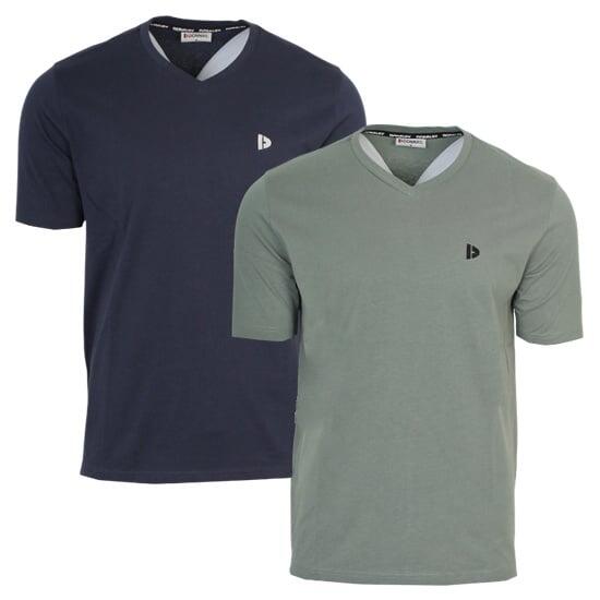 T-shirt homme Berno col V 100 % coton