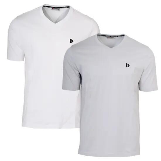 T-shirt homme Berno col V 100 % coton
