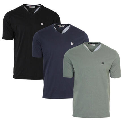 T-shirt homme Berno col V 100 % coton
