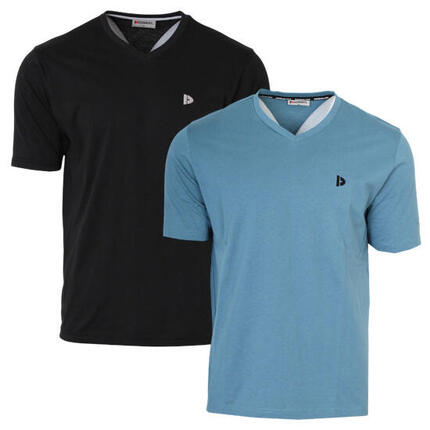 T-shirt homme Berno col V 100 % coton