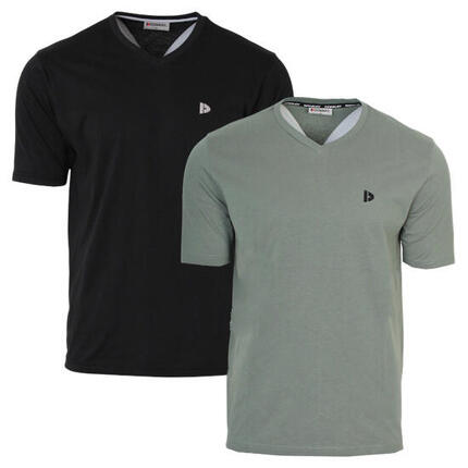 T-shirt homme Berno col V 100 % coton