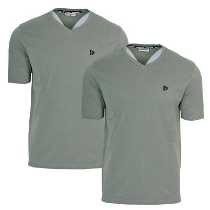 T-shirt homme Berno col V 100 % coton