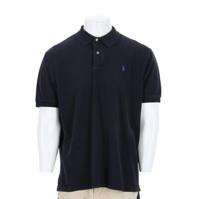 Tweedehands - polo ralph lauren heren korte mouw zwart - zeer goede staat