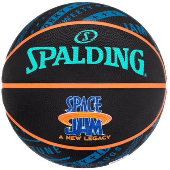 Spalding Space Jam Tune Squad Roster Ball Basketbal, zwart