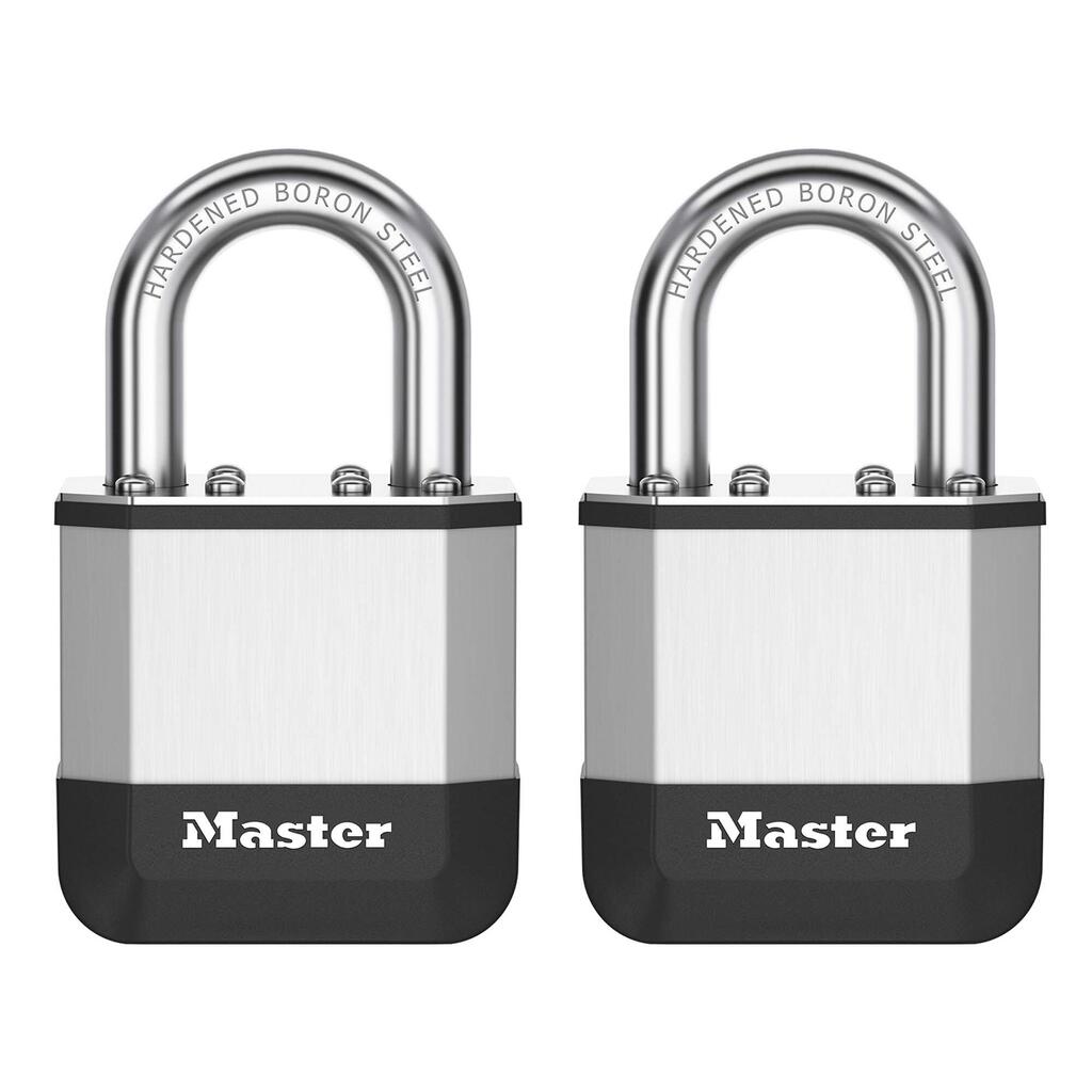 EliteTM 45mm laminated padlock - 25 mm hardened boron steel shackle pack of 2