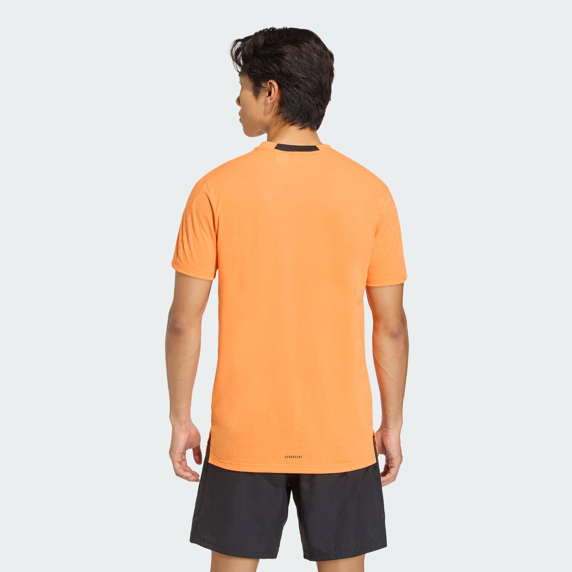 Adidas D4T TEE Men Training T-Shirts Orange -  3