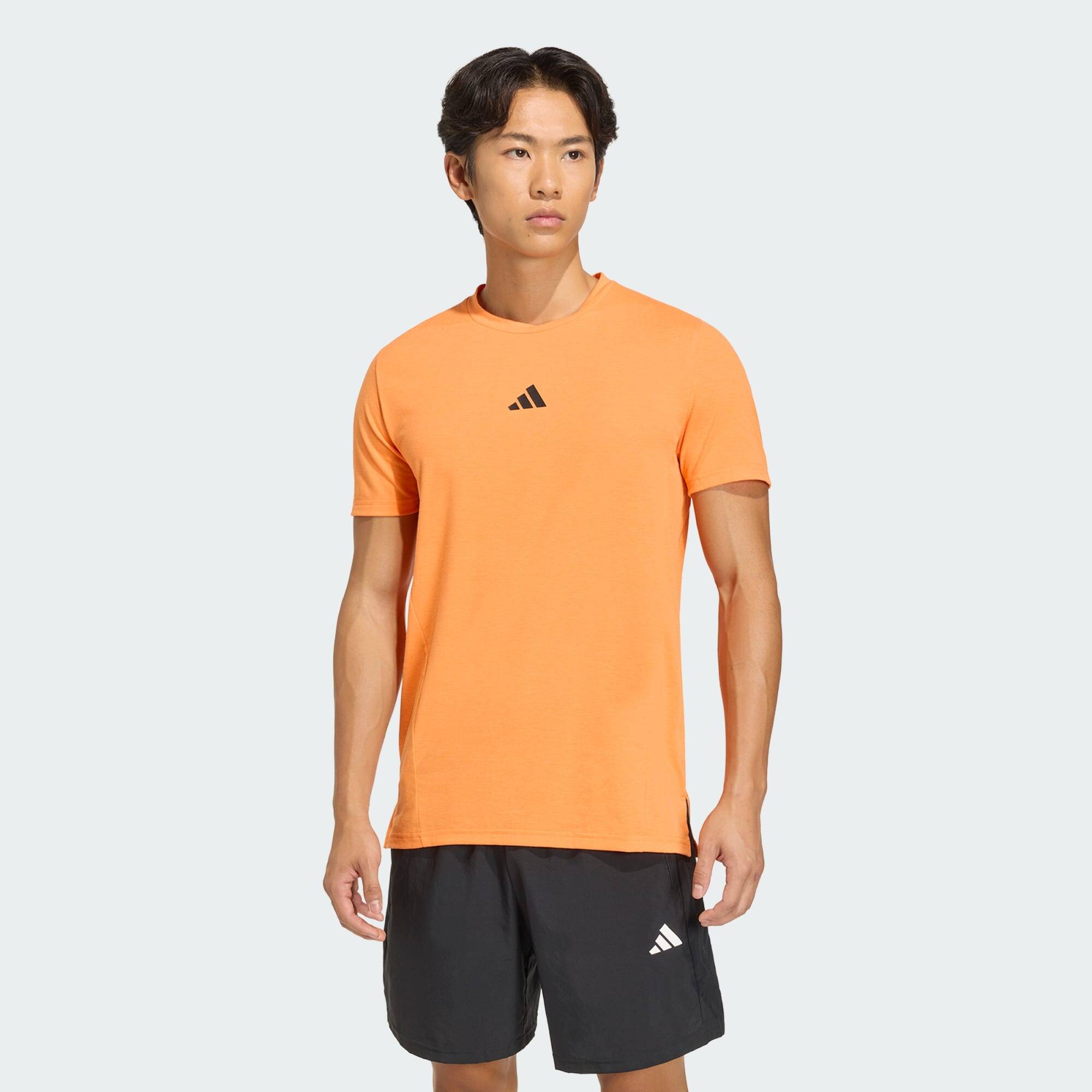 Adidas D4T TEE Men Training T-Shirts Orange -  2