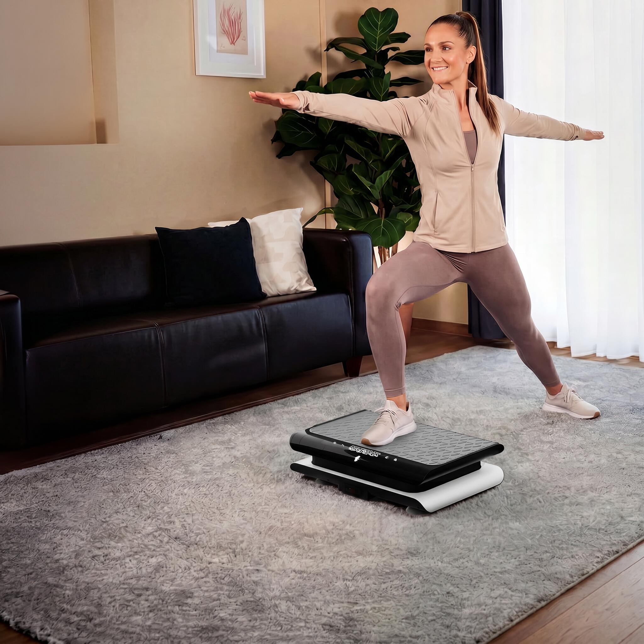 Sportstech sVibe Lite_WT - Plateforme vibrante 4D – 99 niveaux d’entraînement 2/8