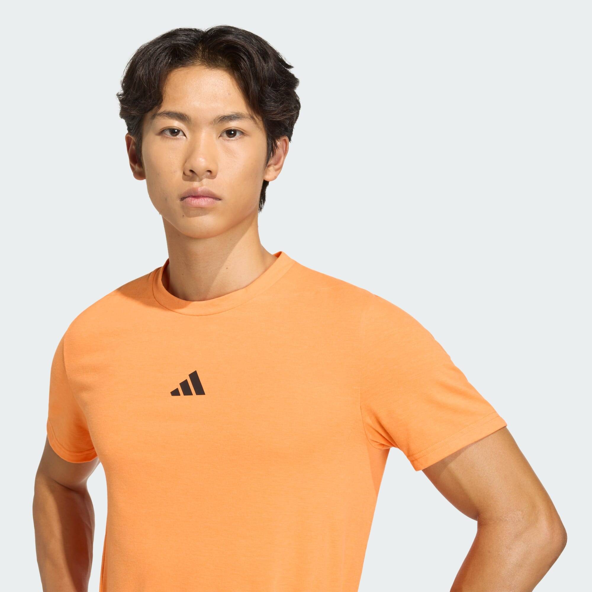 Adidas D4T TEE Men Training T-Shirts Orange -  4