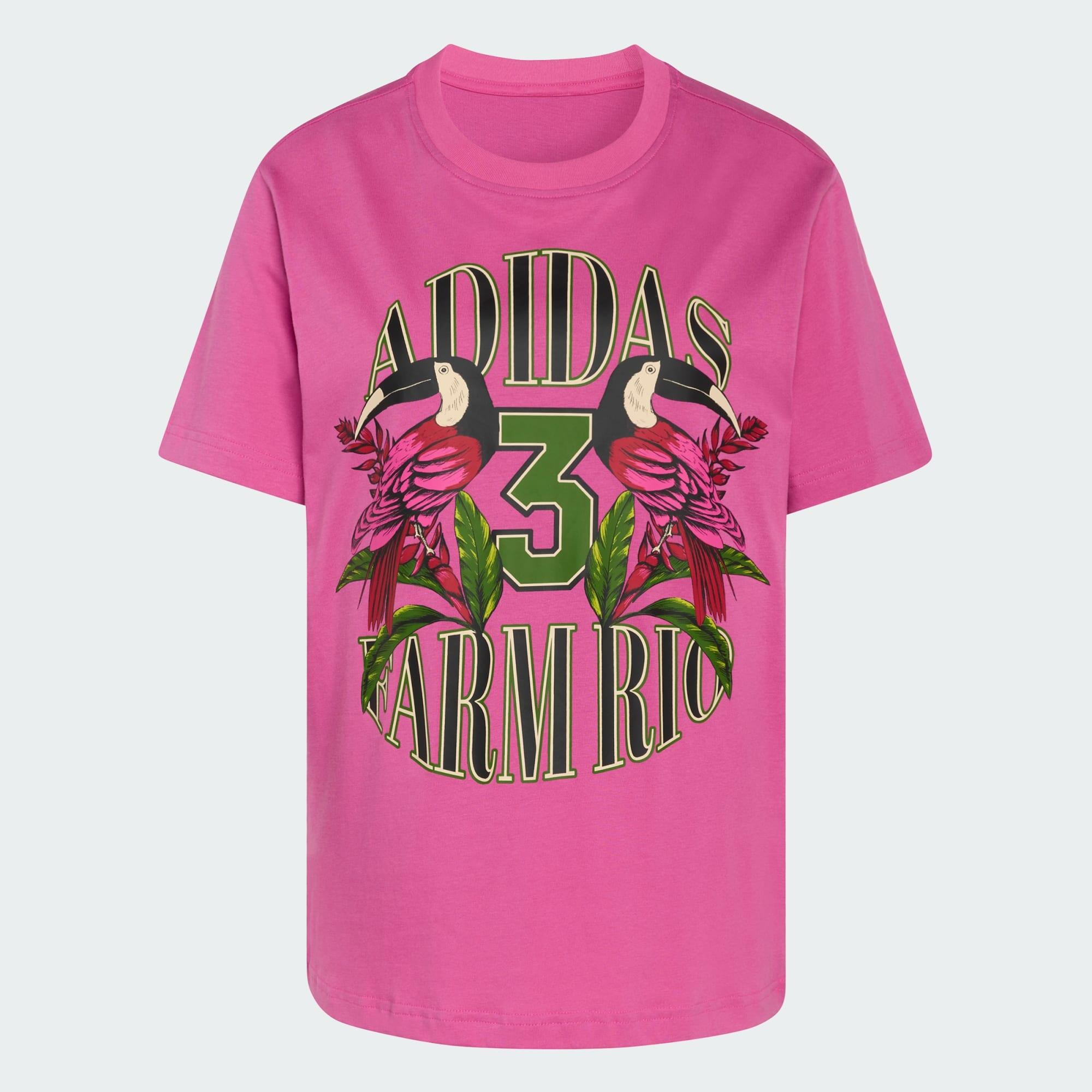 Adidas FARM GFX TEE Women Training T-Shirts Pink-image-12