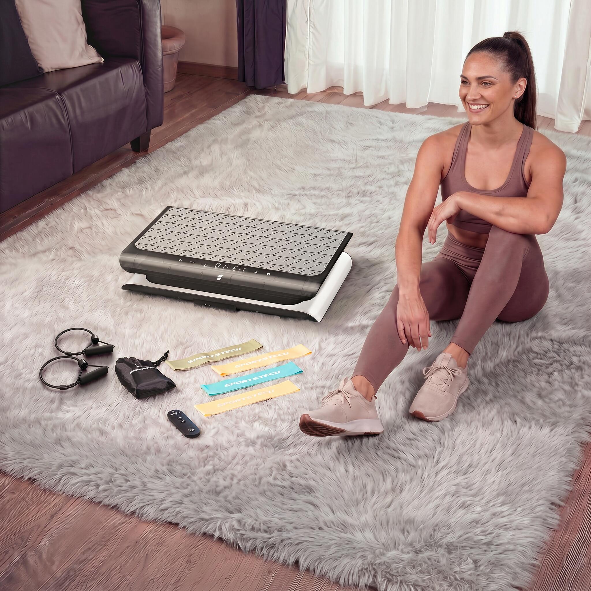 Sportstech sVibe Lite_WT - Plateforme vibrante 4D – 99 niveaux d’entraînement 7/8