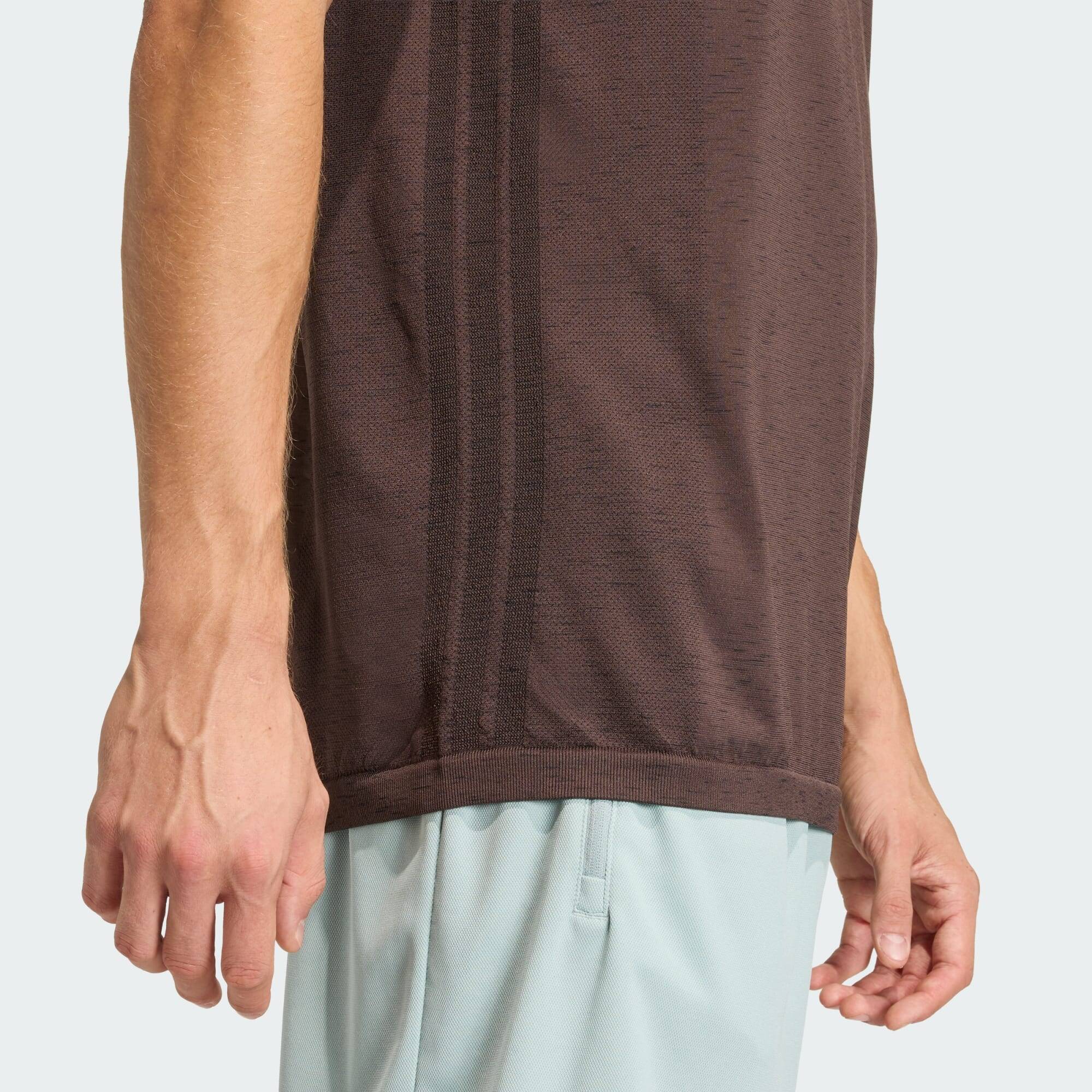 Adidas WE SEAML T Men Training T-Shirts Brown -  4
