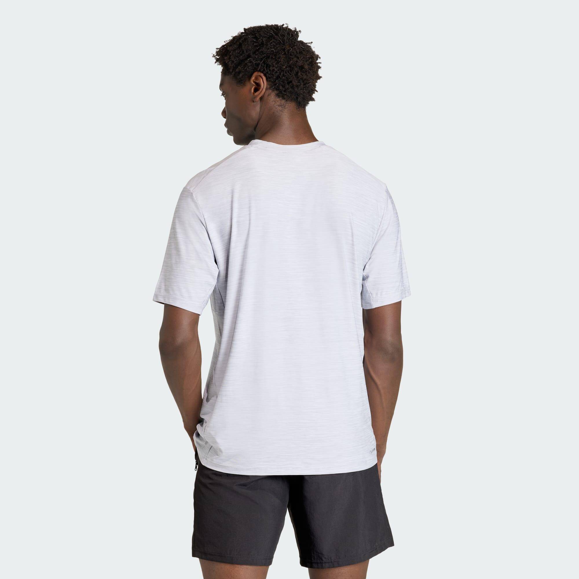 Adidas WE FLEX T Men Training T-Shirts Grey -  3