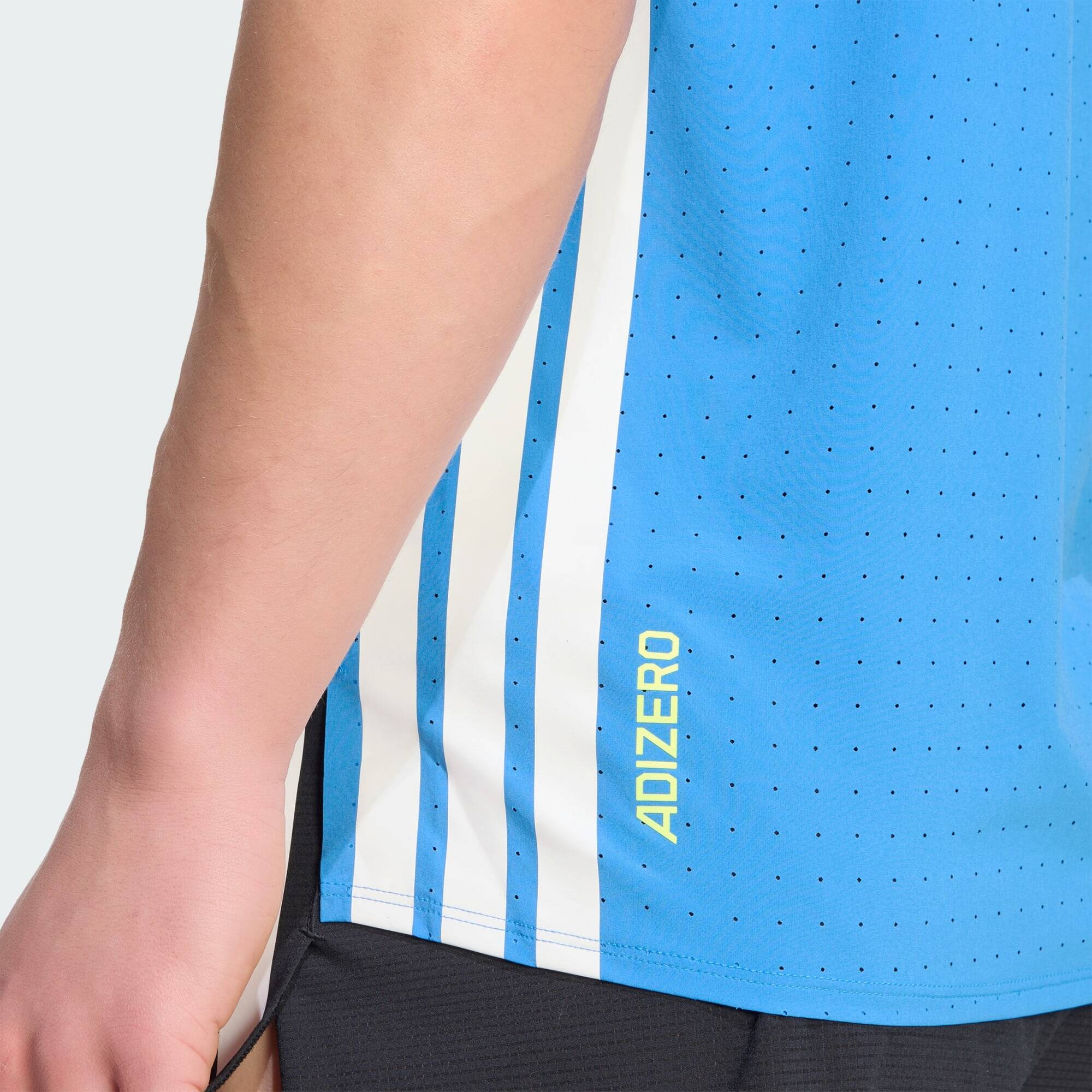 Adidas ADIZERO TEE M Men Running T-Shirts Blue -  5