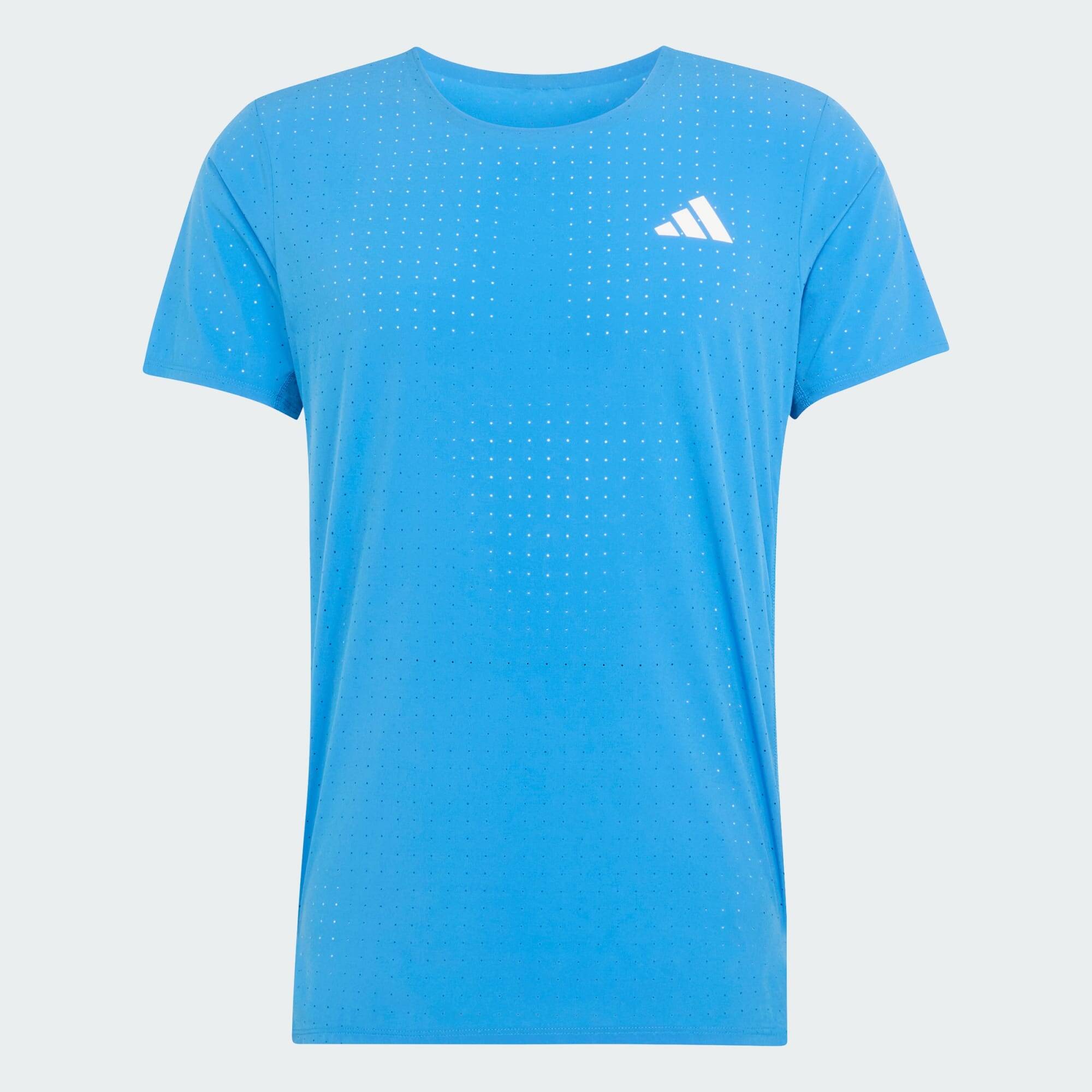 Adidas ADIZERO TEE M Men Running T-Shirts Blue -  1