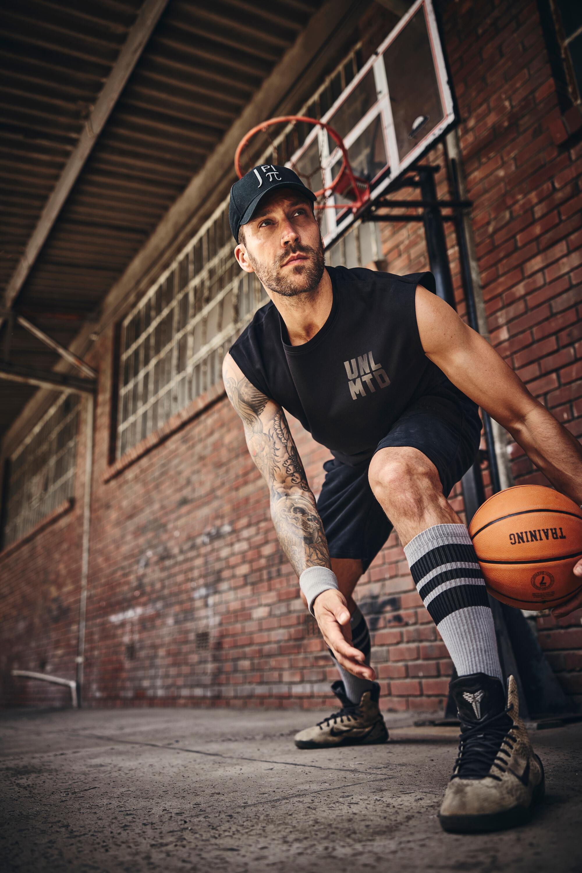 Hommes Débardeur oversize imprimé poitrine collection Fitness 6/6