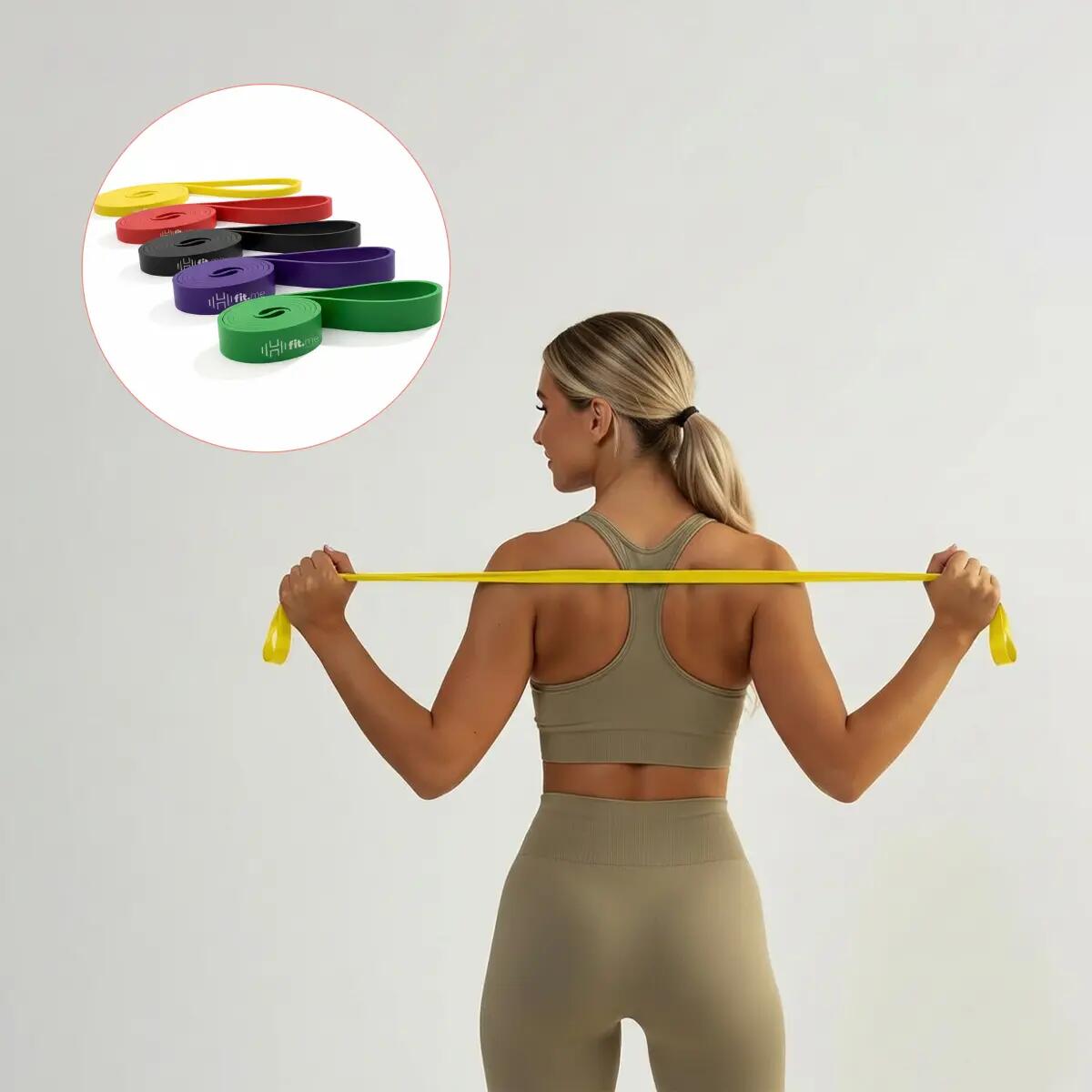 Zestaw 5 Gum Oporowych Do Ćwiczeń 2-45 kg Fit.me 7/7