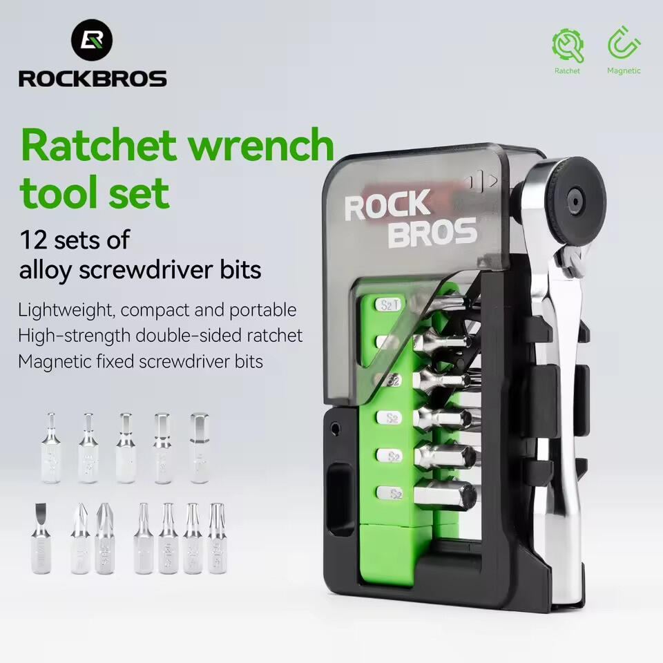 Klucz grzechotkowy magnetyczny z bitami 12 w 1 Rockbros 4/7