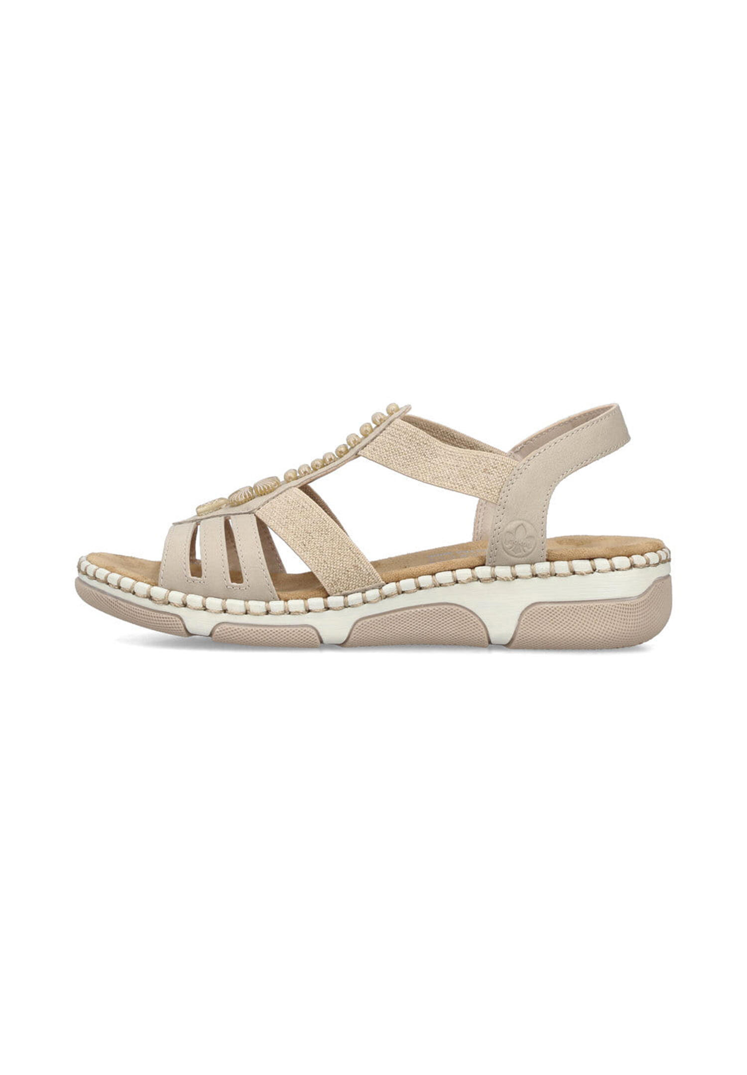 Rieker Damen Riemchensandalen 66201-62 Beige 3/5