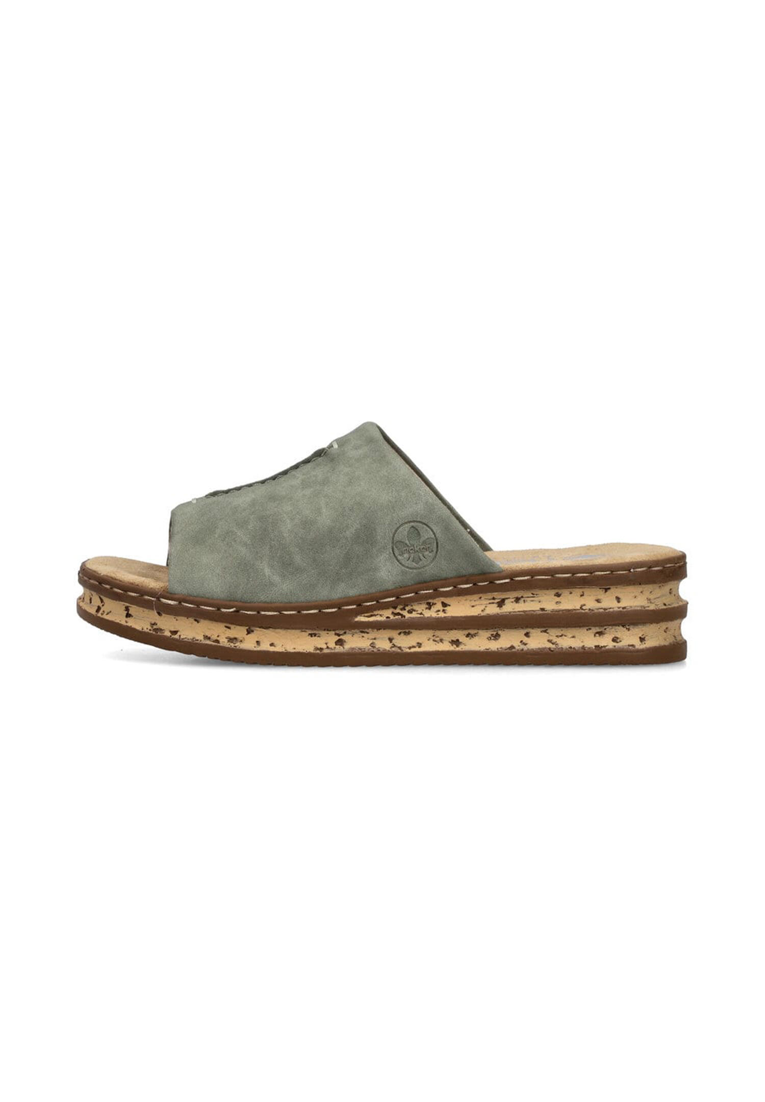 Rieker Damen Pantoletten Slipper 62905-53 Grün 3/5