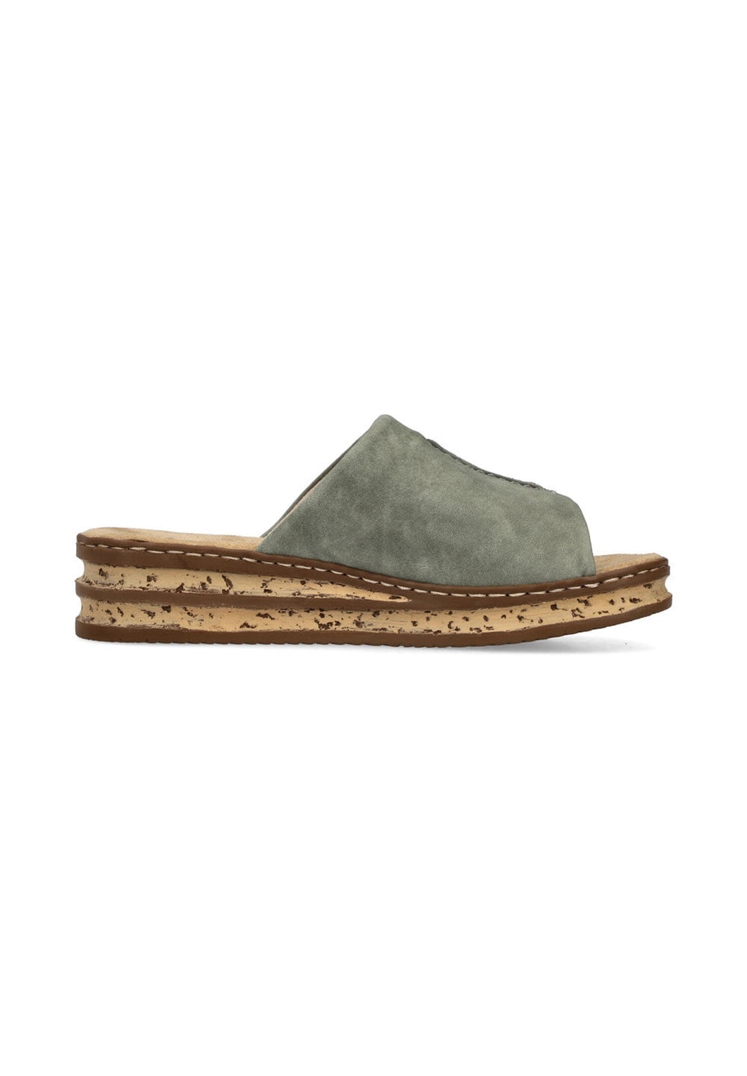 Rieker Damen Pantoletten Slipper 62905-53 Grün 5/5