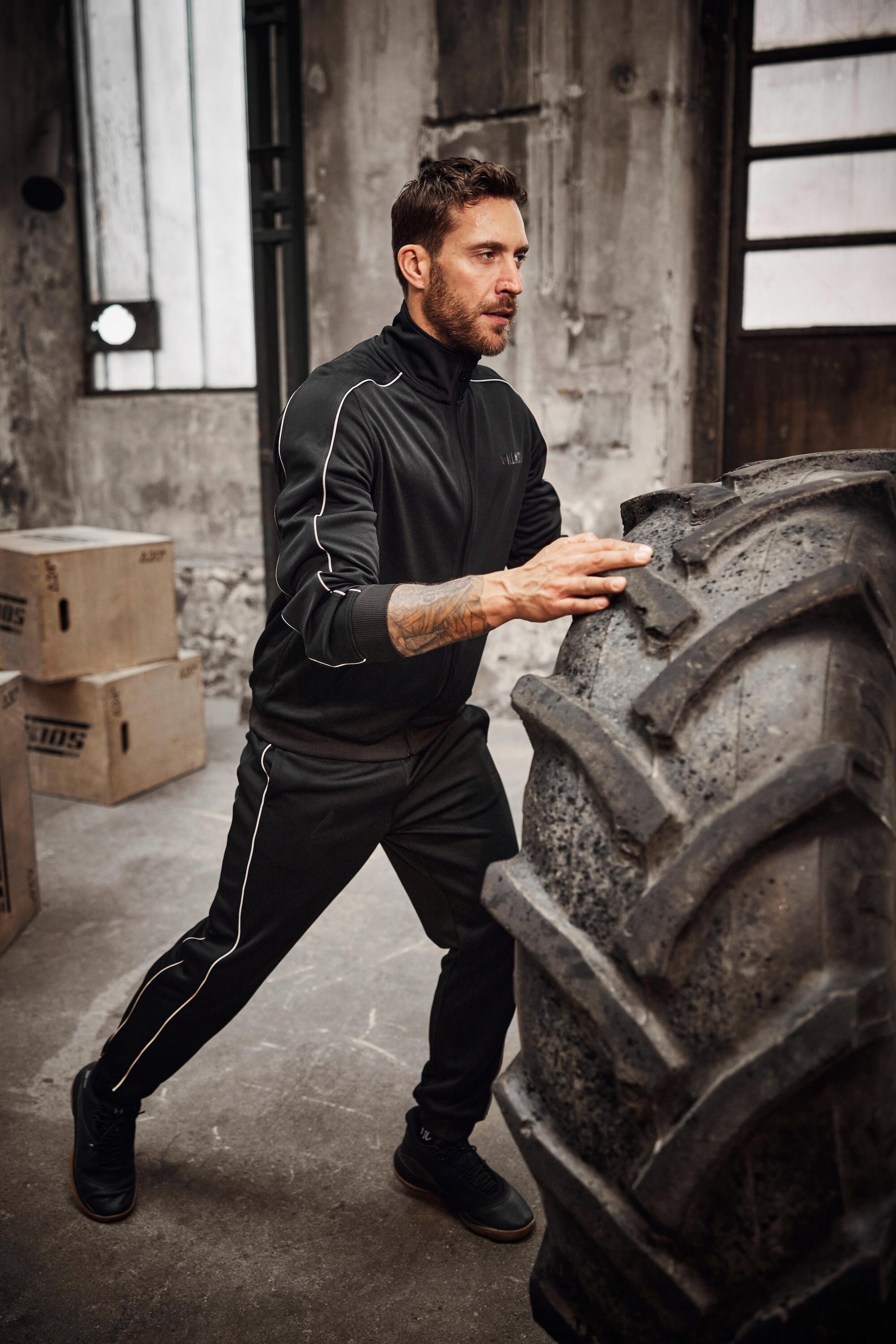 Hommes Veste en molleton collection Fitness col montant et technologie QuickDry 7/7