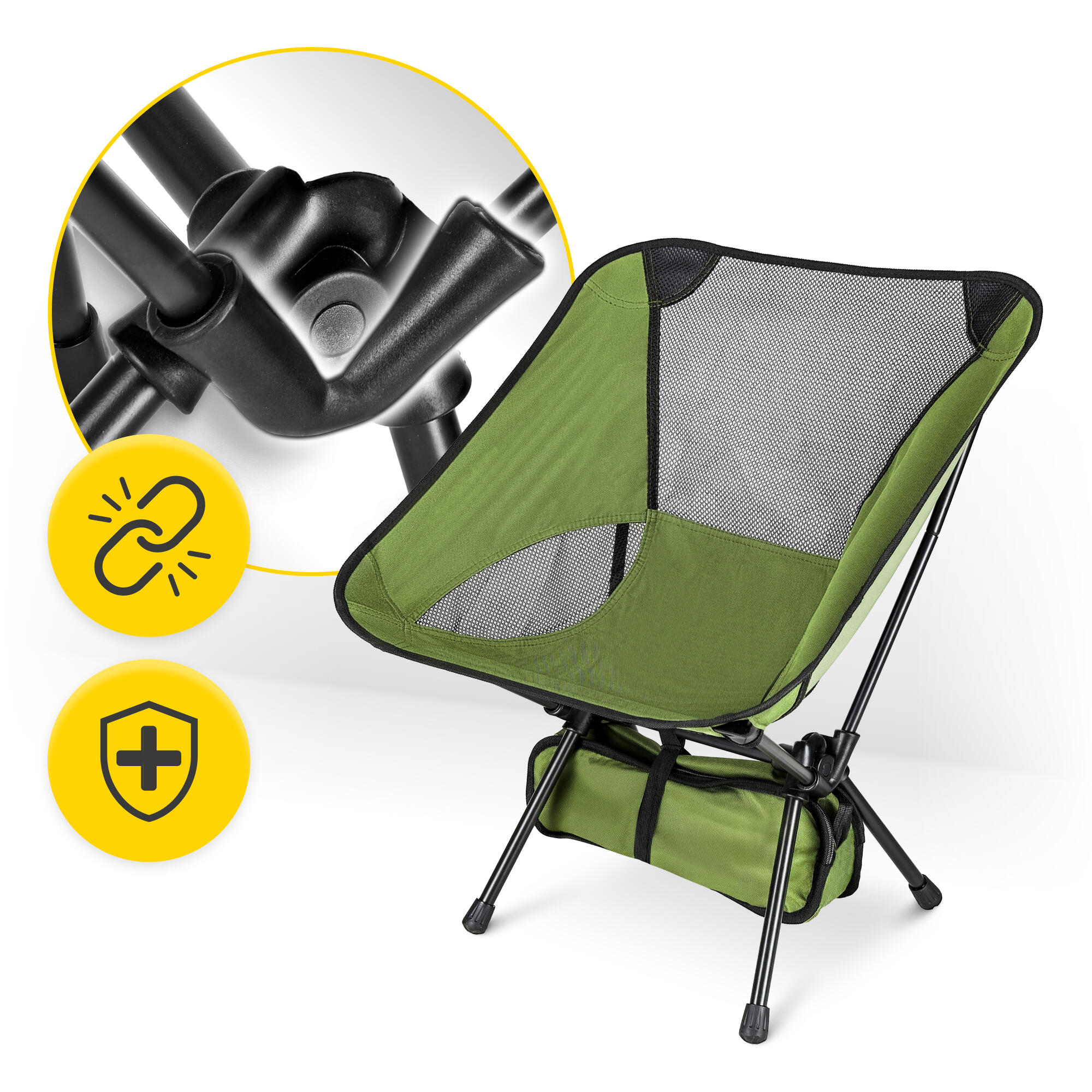 Strandstuhl Niedrig Campingsessel Klappbar Faltstuhl Outdoor MOUNTAIN GOAT 5/7