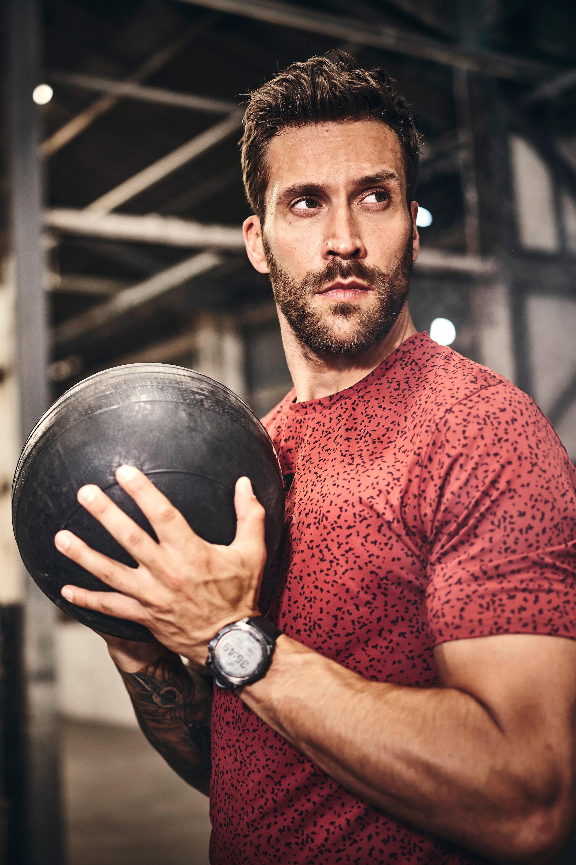 Hommes T-shirt à motif et manches courtes collection Fitness 6/6