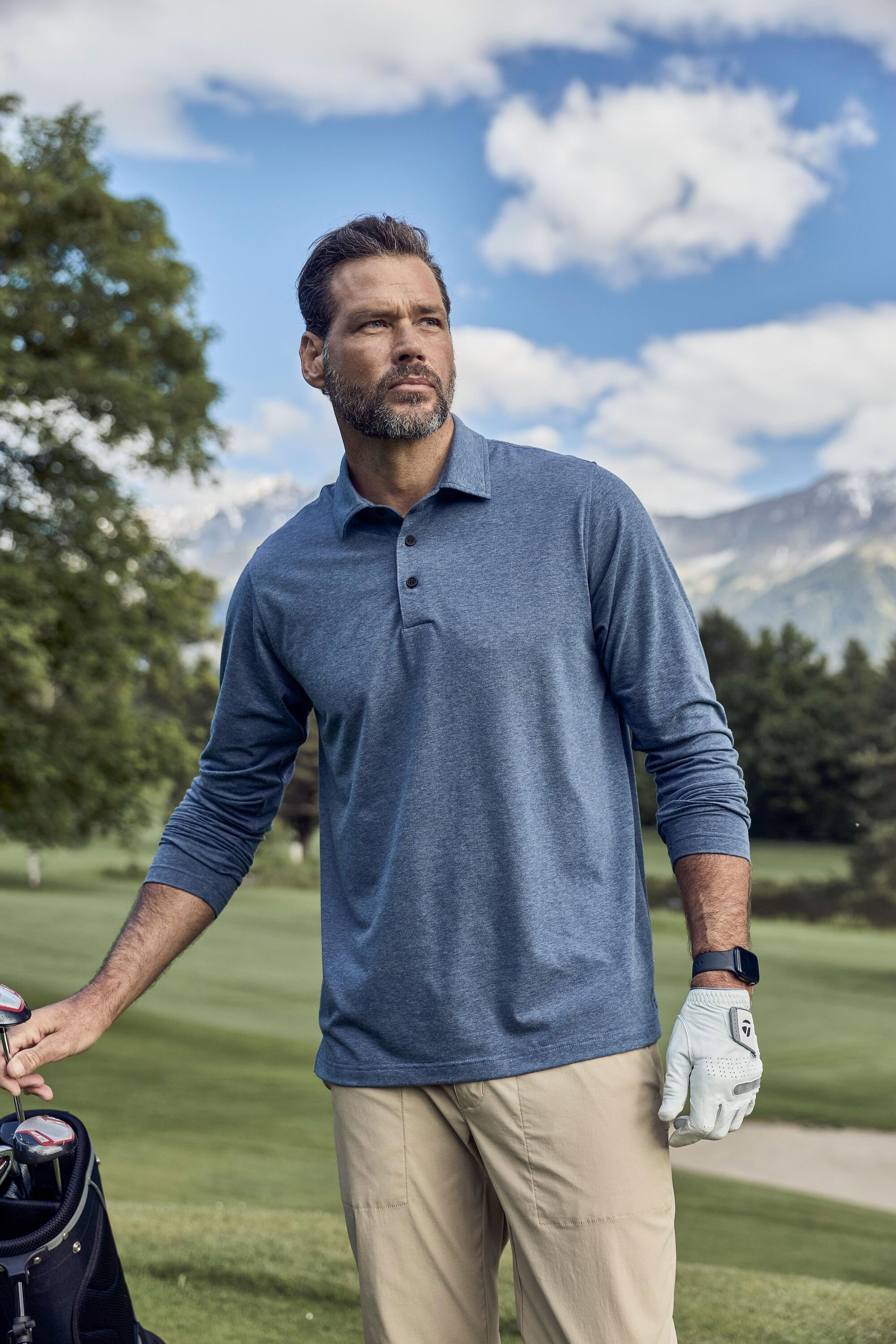 Męska Koszulka polo golf szybkoschnący długi rękaw do rozm. 7XL 5/5
