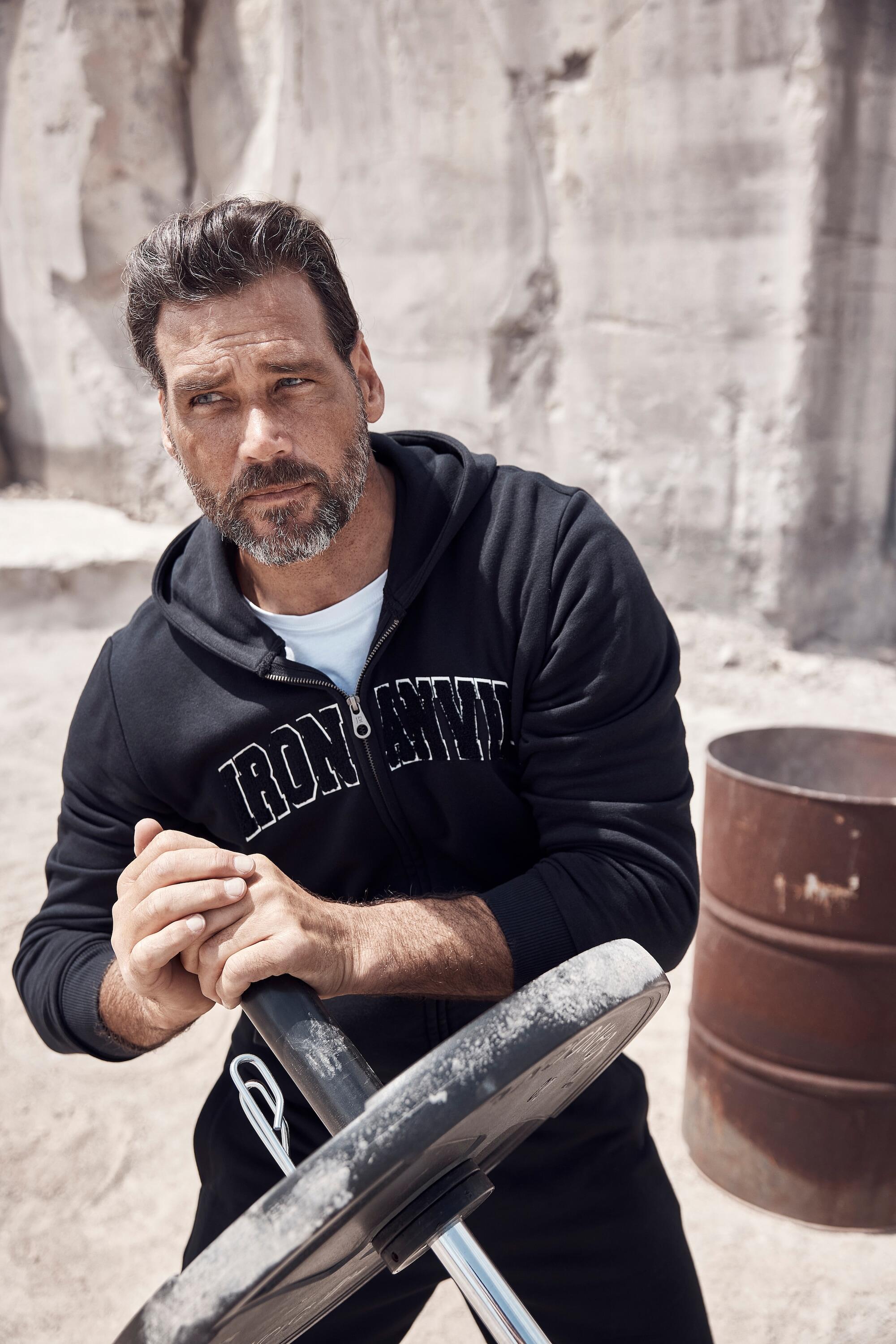 Hommes Veste à capuche Iron Anvil en molleton collection Fitness 6/6