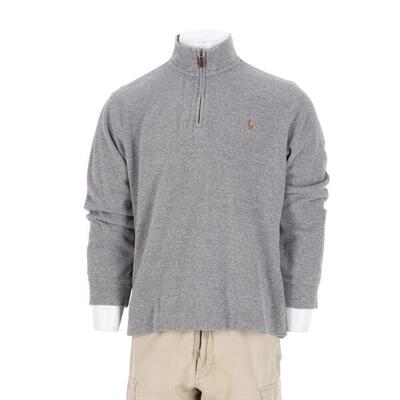 Tweedehands - polo ralph lauren heren trui grijs - zeer goede staat
