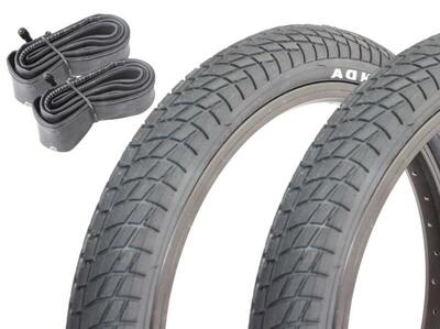 Bmx banden set kenda 18 inch x 2,25 inch zwart + binnenband av