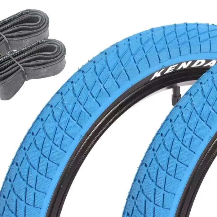 BMX tyre SET KENDA 18 inch x 2.25 inch + inner tube AV