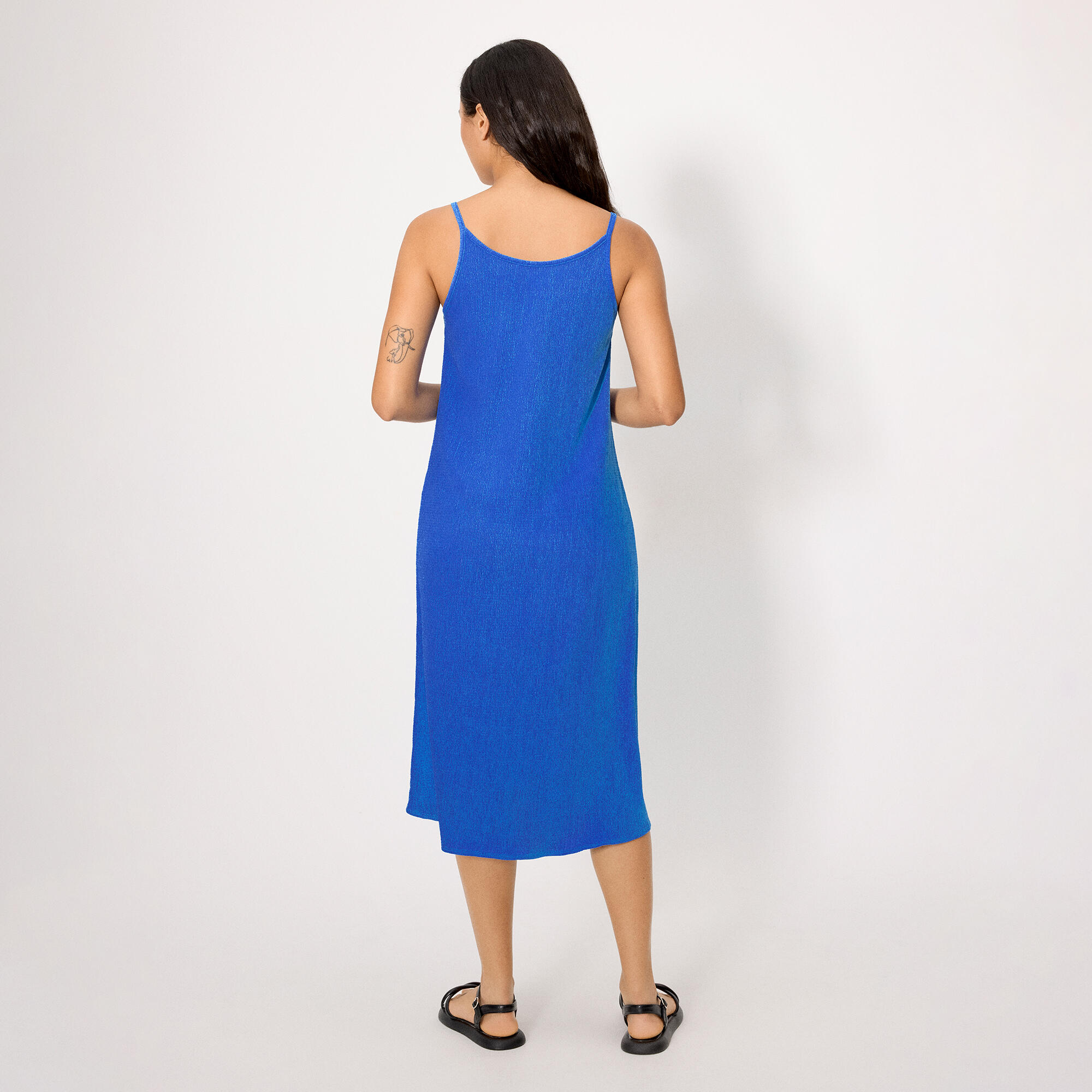 robe longue bleue légère 2/5