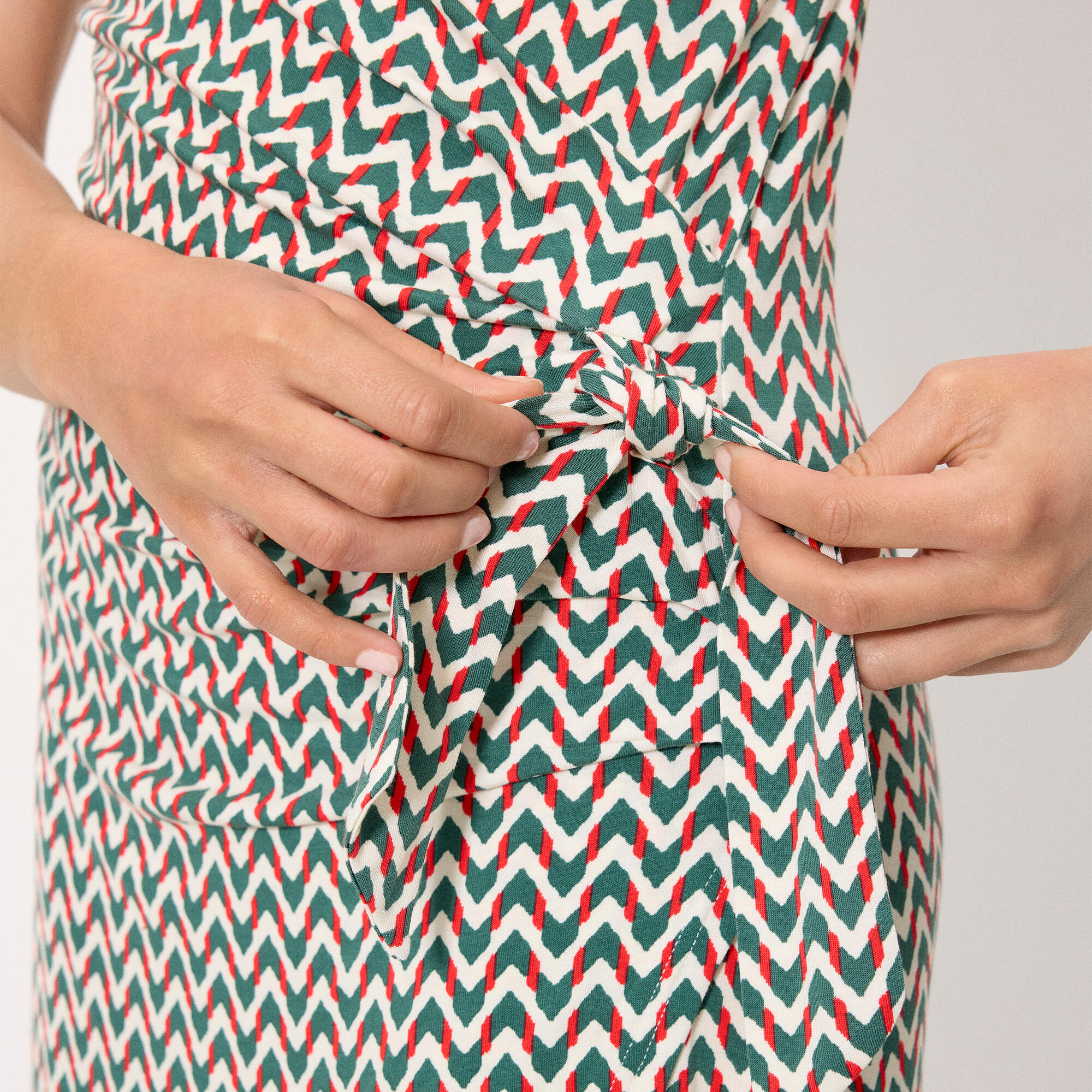 robe portefeuille vert bouteille 5/6
